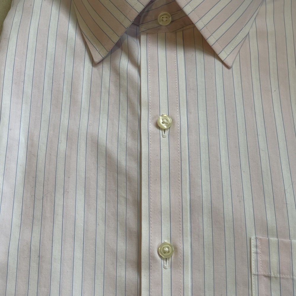 NWT Brooks Brothers 1818 Button Down Shirt Mens 16 34/35 100% Cotton Pink Stripe - Picture 5 of 11